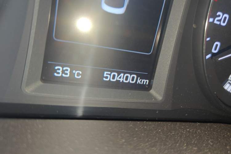Used Hyundai Mistra 2016 1.8L Automatic Deluxe DLX Model Odometer Close Up