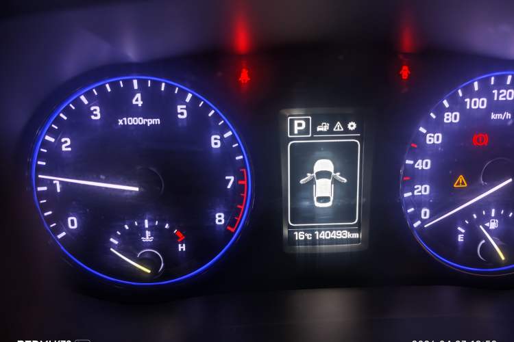 Used Hyundai Mistra 2016 1.8L Automatic Deluxe DLX Model Odometer Close Up