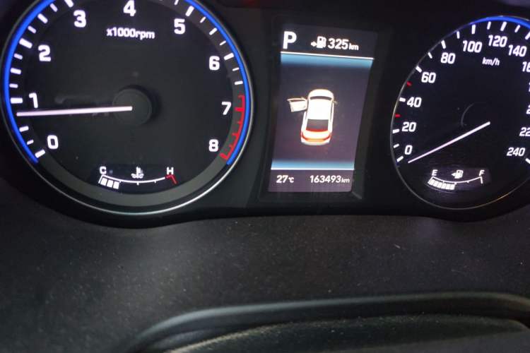 Used Hyundai Mistra 2017 1.8L Automatic Deluxe DLX Model China V Emission Standard Odometer Close Up