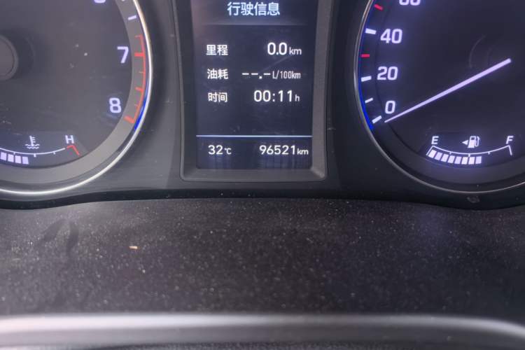 Used Hyundai Mistra 2017 1.8L Automatic Deluxe DLX Model China V Emission Standard Odometer Close Up