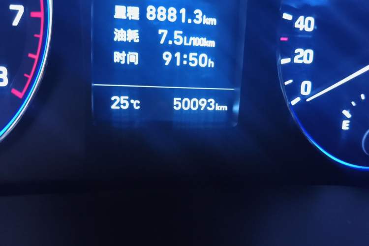 Used Hyundai Mistra 2017 1.6T Automatic Smart GLS China V Standard Odometer Close Up