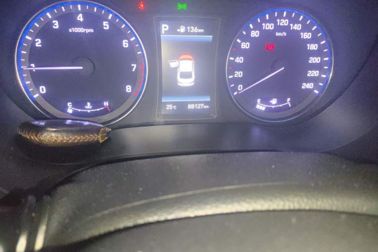 Used Hyundai Mistra 2017 1.8L Automatic Deluxe DLX Model China V Emission Standard Odometer Close Up