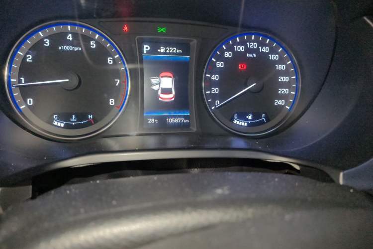 Used Hyundai Mistra 2017 1.8L Automatic Deluxe DLX Model China V Emission Standard Odometer Close Up