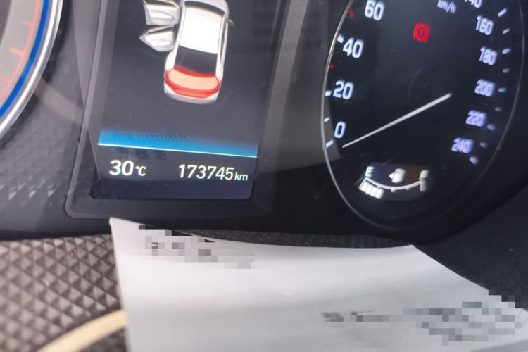 Used Hyundai Mistra 2017 1.8L Automatic Deluxe DLX Model China V Emission Standard Odometer Close Up