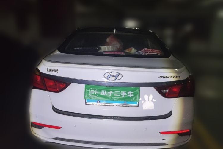 Used Hyundai Mistra 2017 1.8L Automatic Smart GLS China V Standard Rear