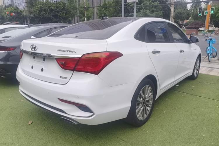 Used Hyundai Mistra 2017 1.6T Automatic Smart GLS China V Standard Rear Right 45 Deg