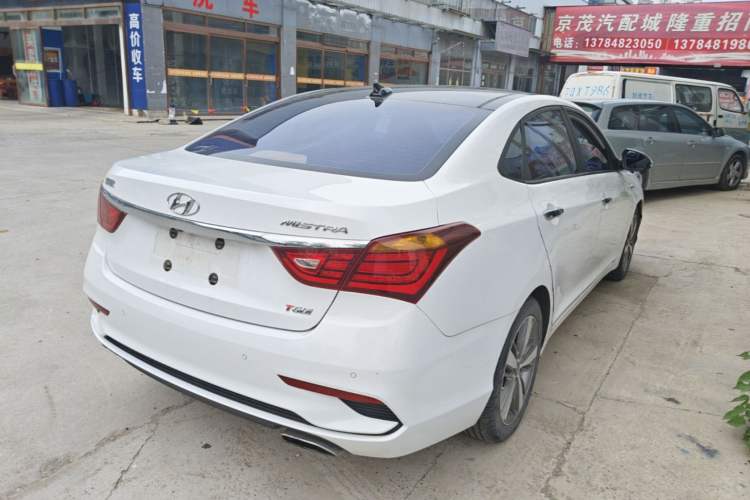 Used Hyundai Mistra 2017 1.6T Automatic Flagship Model TOP China V Emission Standard Rear Right 45 Deg