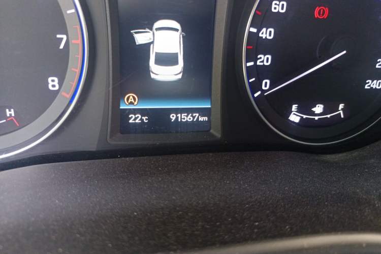 Used Hyundai Mistra 2017 1.8L Automatic Deluxe DLX Model China V Emission Standard Odometer Close Up