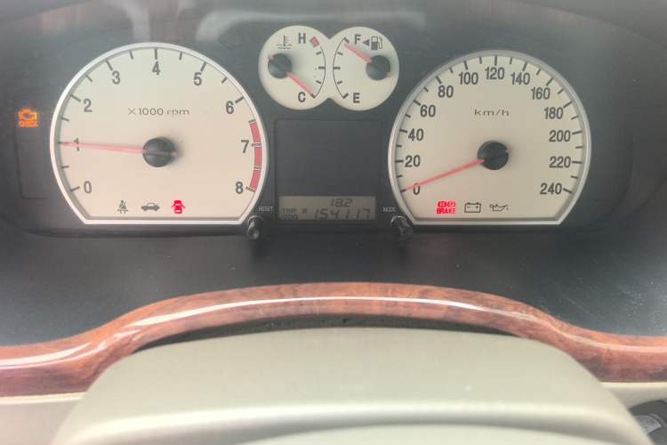 Used Hyundai MoInca 2009 1.8L Manual Comfort Edition GL Odometer Close Up