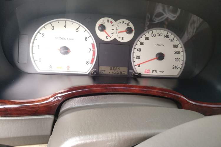 Used Hyundai MoInca 2009 1.8L Manual Comfort Edition GL Odometer Close Up