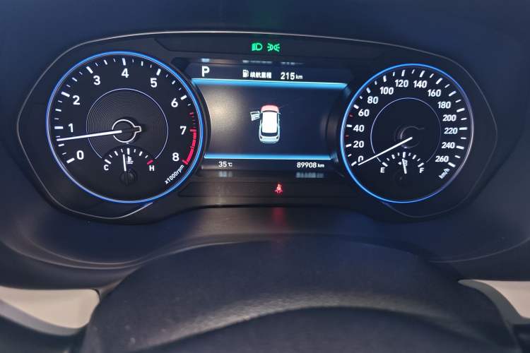 Used Hyundai Palisade 2021 3.5L Automatic 4x4 GLS Odometer Close Up
