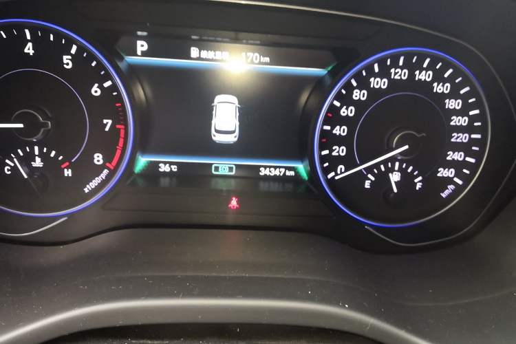 Used Hyundai Palisade 2021 3.5L Automatic 4x4 GL Odometer Close Up