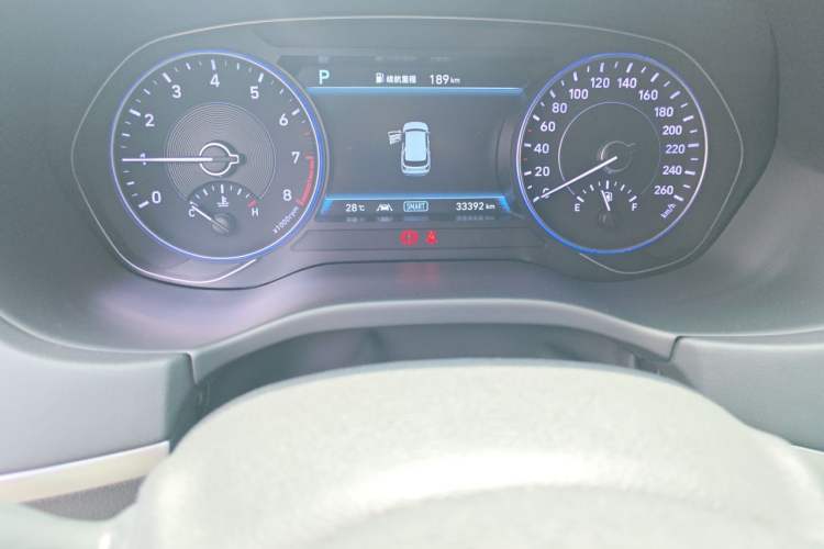 Used Hyundai Palisade 2021 3.5L Automatic 4x4 GLS Odometer Close Up