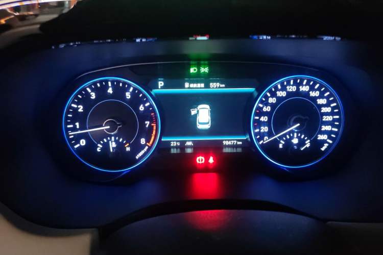 Used Hyundai Palisade 2021 3.5L Automatic 4x4 GLS Odometer Close Up