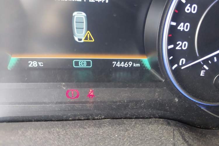 Used Hyundai Palisade 2021 3.5L Automatic 4x4 GLS Odometer Close Up
