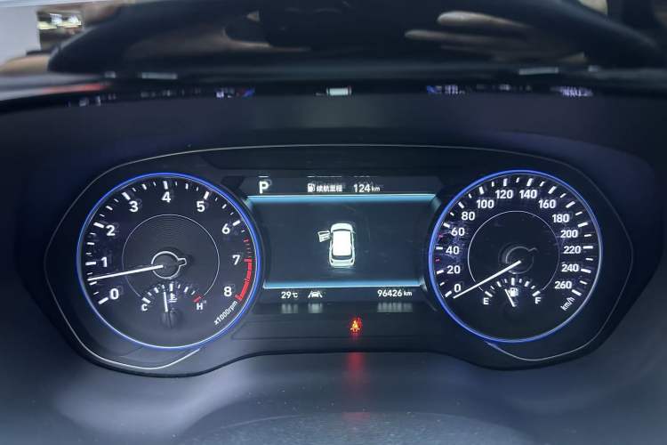 Used Hyundai Palisade 2021 3.5L Automatic 4x4 GLS Odometer Close Up