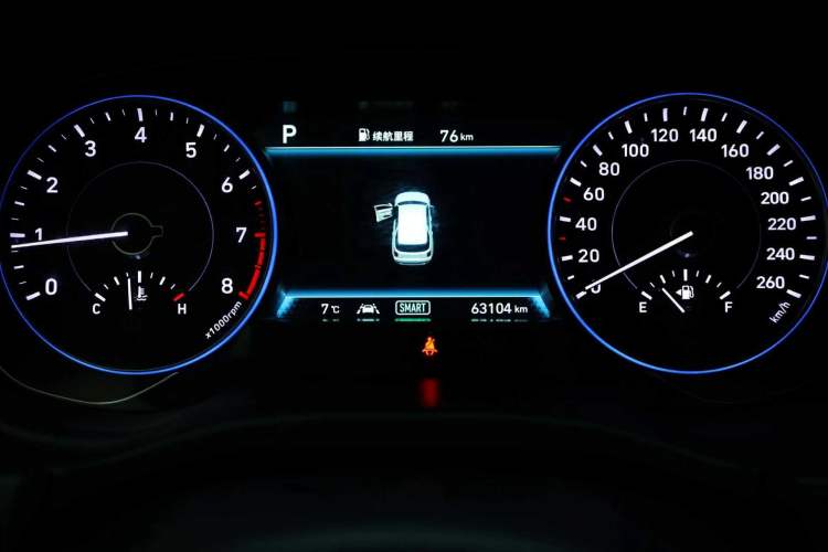 Used Hyundai Palisade 2021 3.5L Automatic 4x4 GLS Odometer Close Up