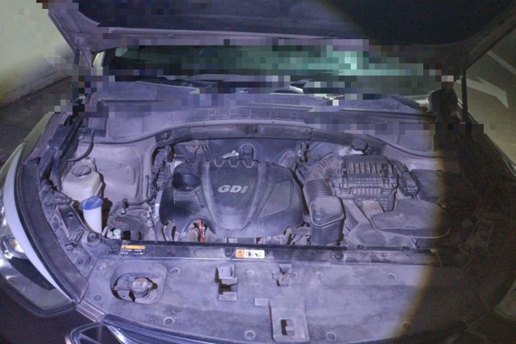 Used Hyundai Santa Fe 2013 2.4L Automatic Two-Wheel Drive Smart Version Engine Bay