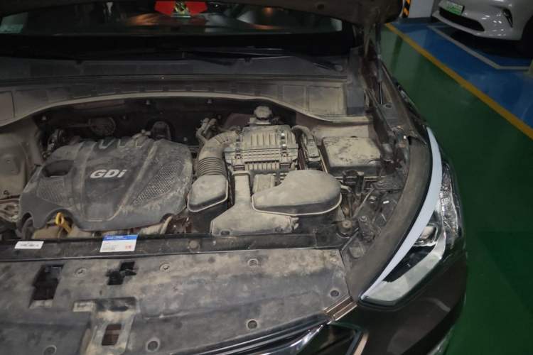 Used Hyundai Santa Fe 2013 2.4L Automatic Two-Wheel Drive Smart Version Engine Bay Left