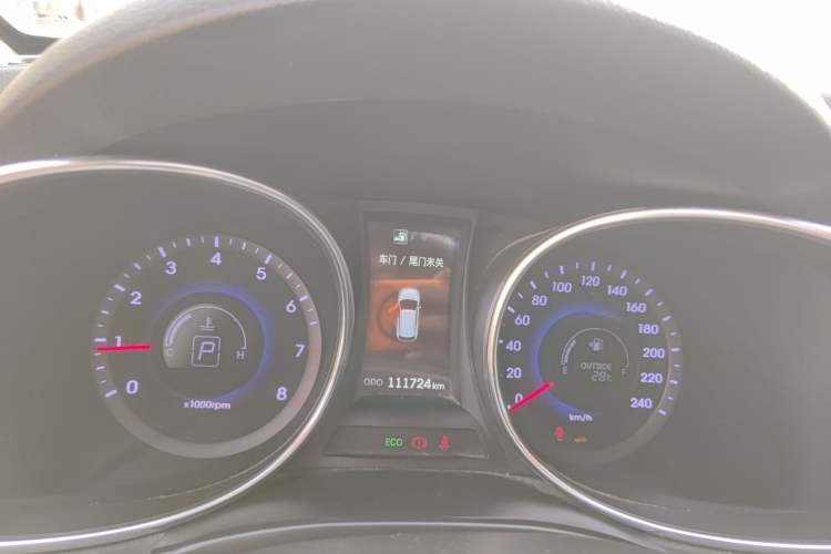Used Hyundai Santa Fe 2015 2.4L Automatic All-Wheel Drive Smart Version 5 Seats Instrument Cluster