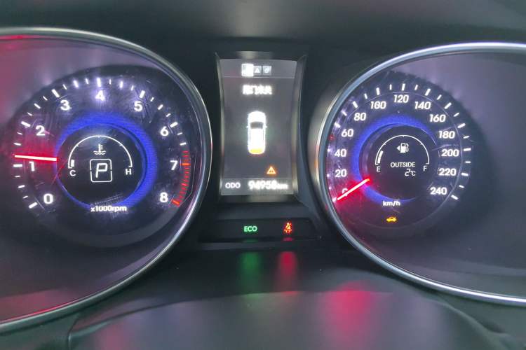 Used Hyundai Santa Fe 2015 2.0T Automatic All-Wheel Drive Smart Version 5 Seats Instrument Cluster