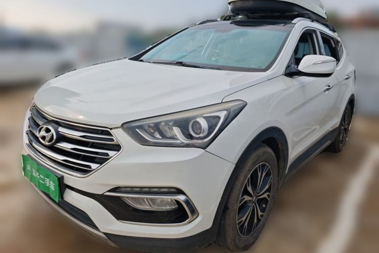 Hyundai Santa Fe 2017 2.0T Automatic Two-Wheel Drive Smart Version 7 Seats مستعملة Guazi used car, China used car export, Used car for sale, Used cars, Cheapest cars for sale