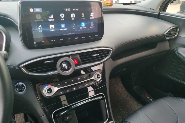 Used Hyundai Santa Fe 2019 380 TGDi GLS Automatic 2WD Luxury Version China VI Standard Audio And AC Panel