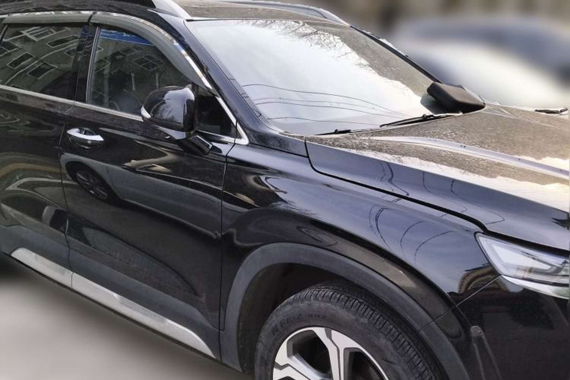 Used Hyundai Santa Fe 2019 380 TGDi DLX Automatic All-Wheel Drive Prestige PLUS (HTRAC) China VI Front Right 45 Deg