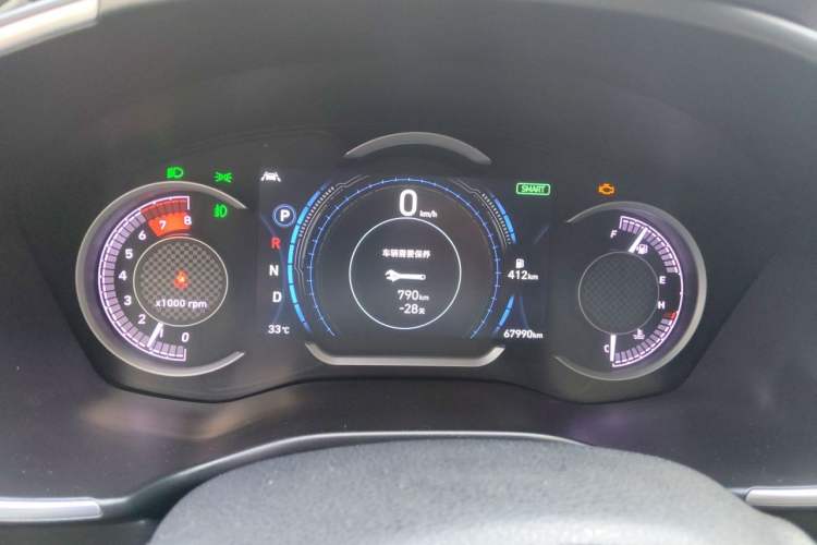 Used Hyundai Santa Fe 2019 380 TGDi DLX Automatic Two-Wheel Drive Prestige Plus Version China VI Standard Instrument Cluster