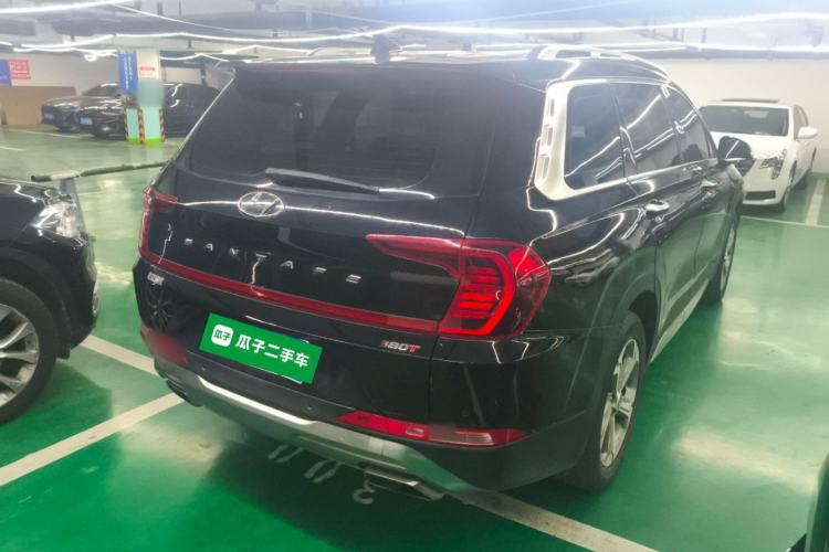 Used Hyundai Santa Fe 2019 380 TGDi GLS Automatic 2WD Luxury Version China VI Standard Rear Right 45 Deg