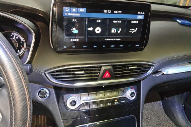 Used Hyundai Santa Fe 2019 380 TGDi GLS Automatic 2WD Luxury Version China V Standard Audio And AC Panel