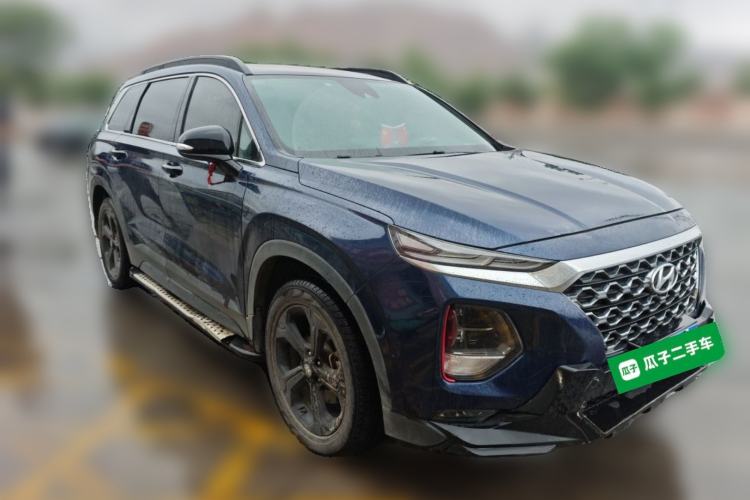 Used Hyundai Santa Fe 2019 380 TGDi DLX Automatic All-Wheel Drive Prestige (HTRAC) China V-standard Front Right 45 Deg