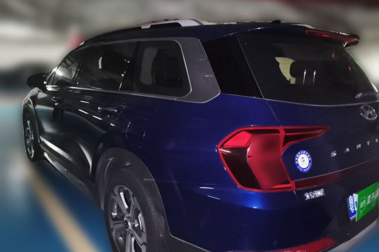 Used Hyundai Santa Fe 2019 380 TGDi DLX Automatic 2WD Prestige Edition China VI Standard Rear Left 45 Deg