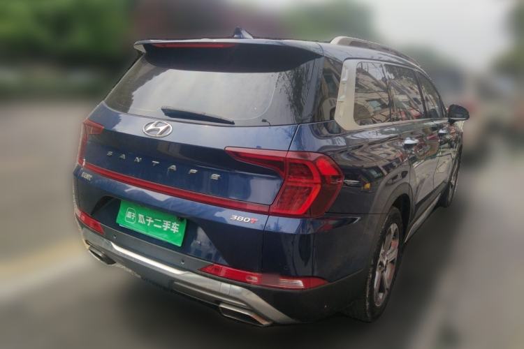 Used Hyundai Santa Fe 2019 380 TGDi DLX Automatic 2WD Prestige Edition China V Emission Standard Rear Right 45 Deg