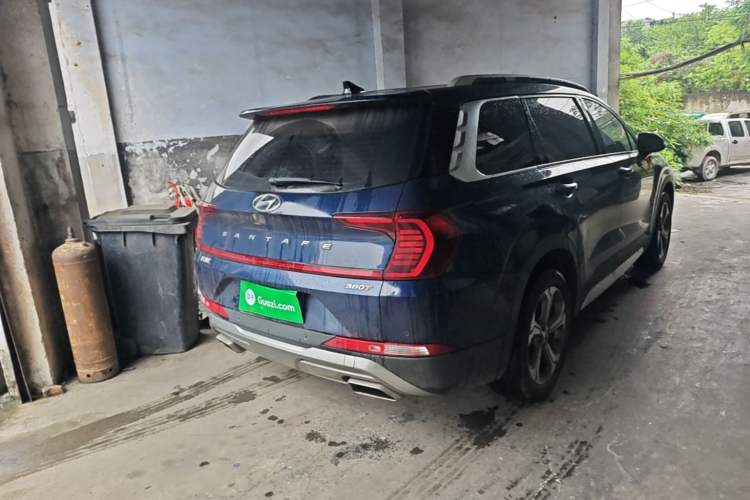 Used Hyundai Santa Fe 2019 380 TGDi GLS Automatic 2WD Luxury Version China VI Standard Rear Right 45 Deg