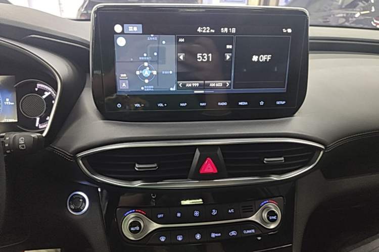 Used Hyundai Santa Fe 2019 380 TGDi TOP Automatic Two-Wheel Drive Flagship Version China VI Standard Audio And AC Panel