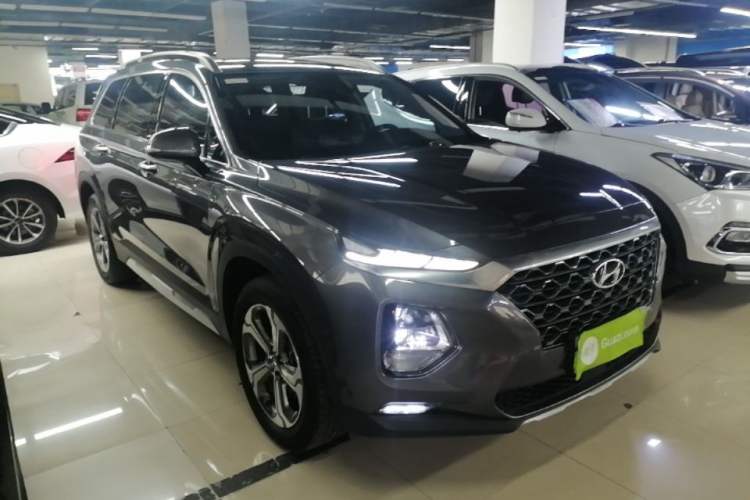 Used Hyundai Santa Fe 2019 380 TGDi DLX Automatic 2WD Prestige Edition China V Emission Standard Front Right 45 Deg