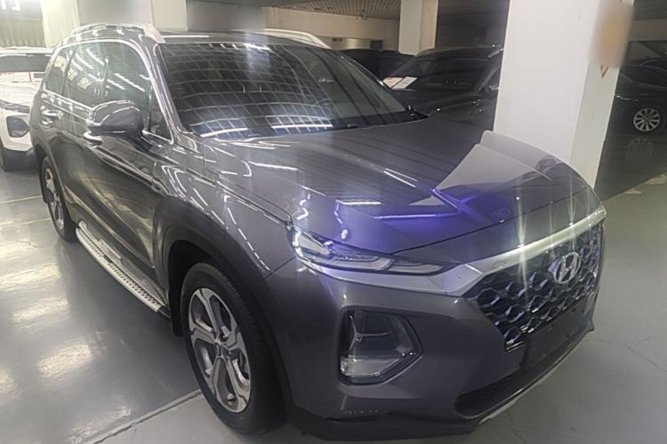 Used Hyundai Santa Fe 2019 380 TGDi TOP Automatic All-Wheel Drive Flagship (HTRAC) – China VI Standard Front Right 45 Deg