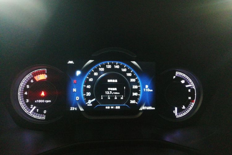 Used Hyundai Santa Fe 2019 380 TGDi DLX Automatic 2WD Prestige Edition China V Emission Standard Odometer Close Up