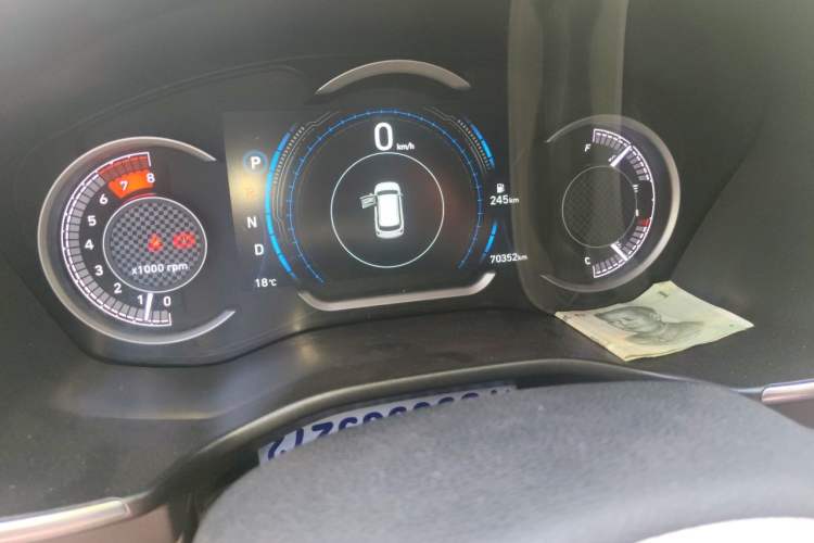 Used Hyundai Santa Fe 2019 380 TGDi DLX Automatic All-Wheel Drive Prestige (HTRAC) China V-standard Odometer Close Up