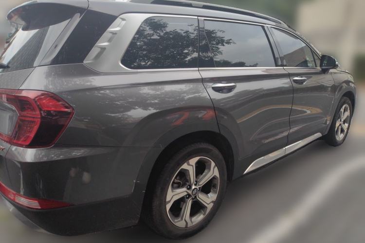 Used Hyundai Santa Fe 2019 380 TGDi DLX Automatic All-Wheel Drive Prestige PLUS (HTRAC) China VI Rear Right 45 Deg
