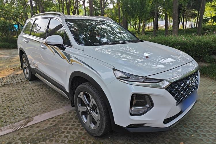Used Hyundai Santa Fe 2019 380 TGDi DLX Automatic All-Wheel Drive Prestige (HTRAC) China V-standard Front Right 45 Deg