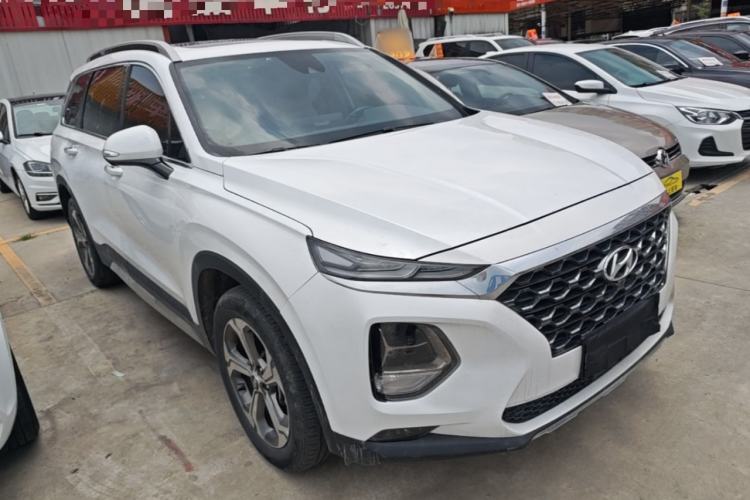 Used Hyundai Santa Fe 2019 380 TGDi TOP Automatic All-Wheel Drive Flagship (HTRAC) – China VI Standard Front Right 45 Deg