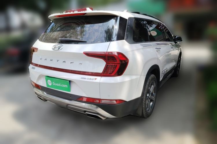 Used Hyundai Santa Fe 2019 380 TGDi DLX Automatic All-Wheel Drive Prestige (HTRAC) China V-standard Rear Right 45 Deg