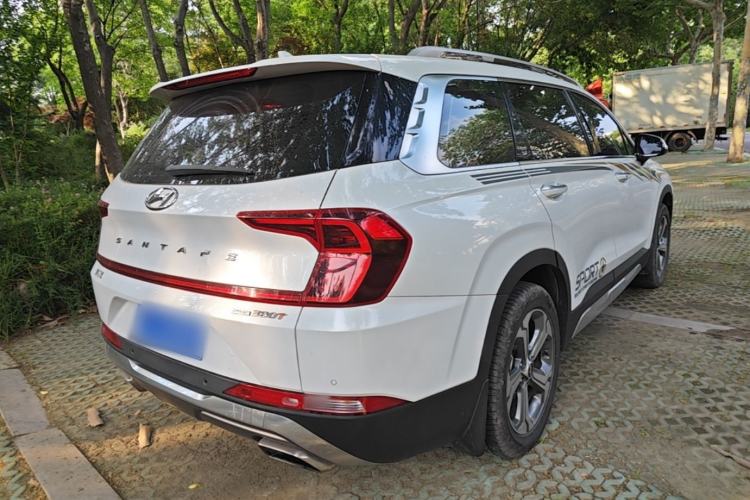 Used Hyundai Santa Fe 2019 380 TGDi DLX Automatic All-Wheel Drive Prestige (HTRAC) China V-standard Rear Right 45 Deg