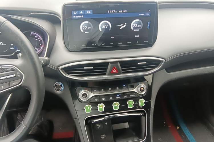 Used Hyundai Santa Fe 2020 380 TGDi Automatic Two-Wheel Drive TOP Flagship Edition Audio And AC Panel