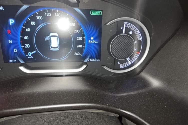 Used Hyundai Santa Fe 2020 380 TGDi Automatic Two-Wheel Drive TOP Flagship Edition Odometer Close Up