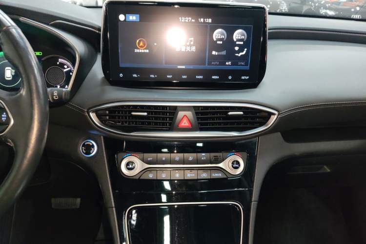 Used Hyundai Santa Fe 2020 380 TGDi Automatic Two-Wheel Drive TOP Flagship Edition Audio And AC Panel
