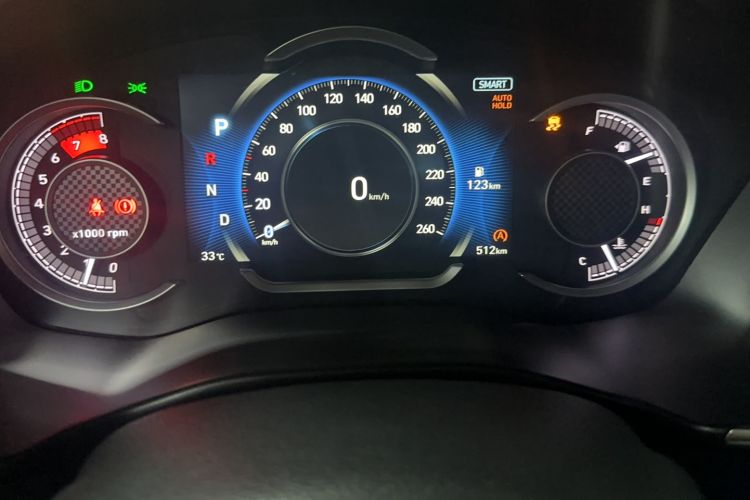 Used Hyundai Santa Fe 2020 380 TGDi Automatic Two-Wheel Drive GLS Luxury Edition Odometer Close Up