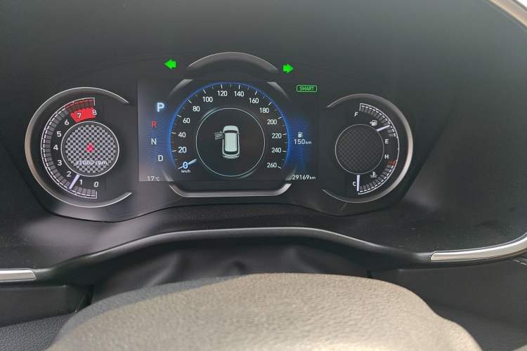 Used Hyundai Santa Fe 2020 380 TGDi Automatic Two-Wheel Drive GLS Luxury Edition Odometer Close Up